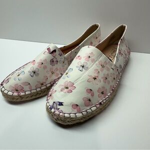 Nanette Lepore floral casual‎ slip on flat espadrilles shoes women’s 7